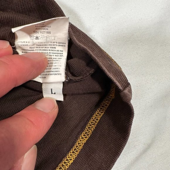 Jake Agave Men's Large Brown Premium Cotton Long Sleeve Shirt - Picture 6 of 12